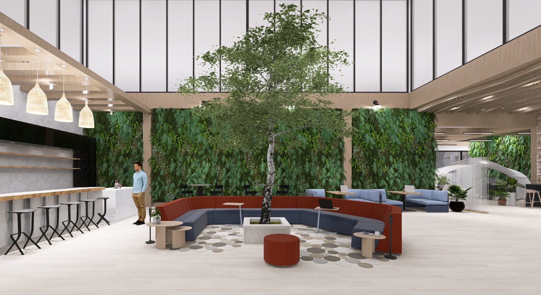 Office main lounge design — Toronto