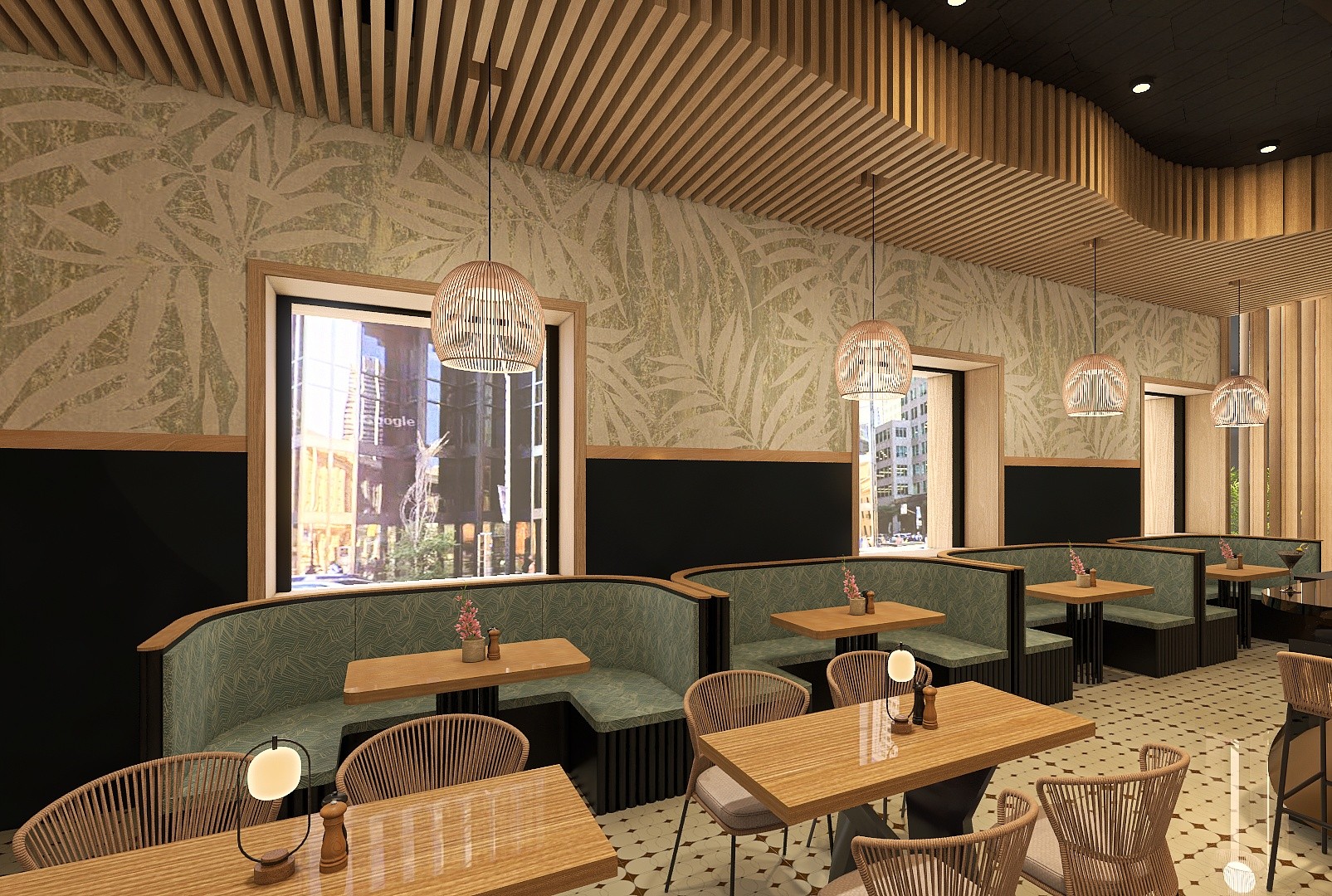 Restaurant booth area design — Toronto