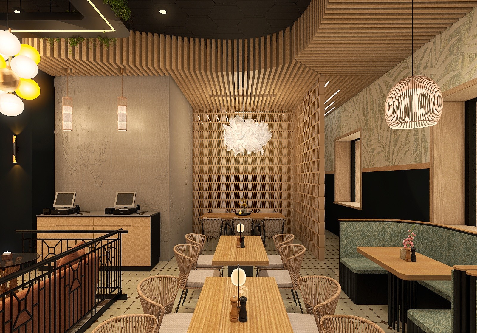 Restaurant private dining design — Toronto